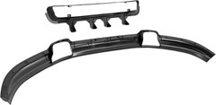 Front Bumper Lower Valance+Center Grille Trim Compatible with 2004 2005 Ford F-1