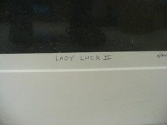 MATTED PHOTOGRAPHY Lady Luck 2 5/200 by Dom Martino 16×20 in Black and White