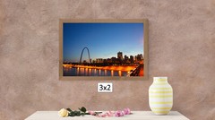 St. Louis skyline at night, High Resolution Image, Many Formats, TV Art