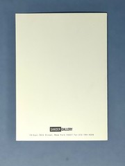 Dieter Appelt (b. 1935) Art Announcement Card 1994 Sander Gallery NYC