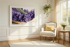 Dried Lavender Flower Bowl Wall Art Photography Print