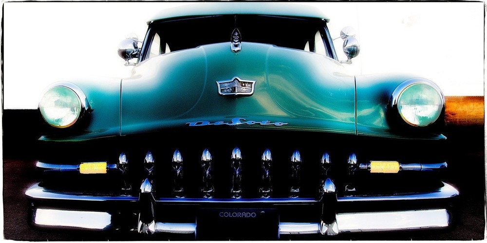 Fine Art Photography, Color print, 9×18, 1949 DeSoto