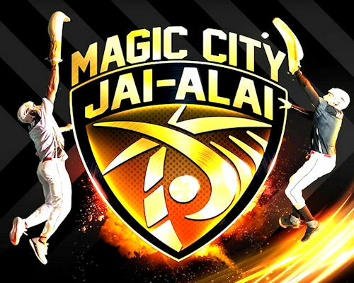 8 1/2 x 11″ COLOR PRINT of MAGIC CITY CASINO JAI ALAI MIAMI FLORIDA LOGO