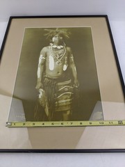 Edward Curtis Native American Photography Copyright E.S. Curtis 1900 Framed