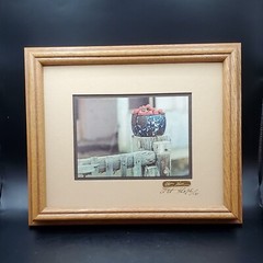 Art Gore Signed & Numbered Framed East Meets West 1971 Strawberry On The Fence