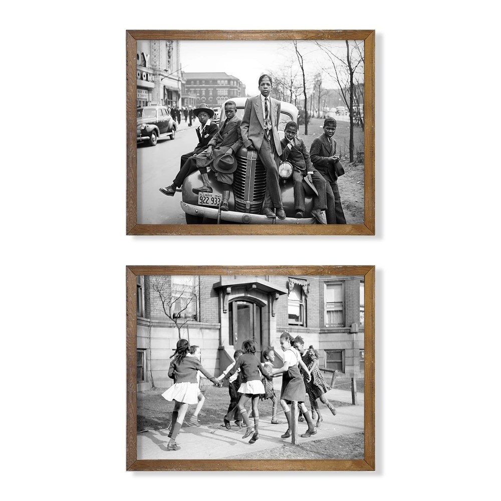 Vintage African American Photo Wall Art – Gifts for Black History Month, MLK …