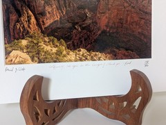 West Gallery Authentic Photograph of Observation Point, 7×4 Signed by David West