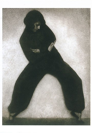 Rudolf Koppitz, «Dancer», postcard, postcard
