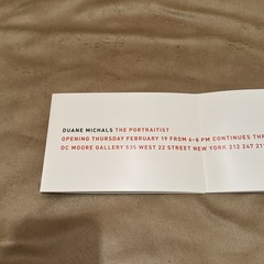 Rare 2015 Duane Michals Photographs Anthony Red Art 5 1/4in X 7 3/4X 30in