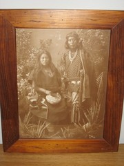 Vintage BEN WITTICK Navajo Print / Photo New Mexico 1860s Native American Indian