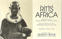 Herb Ritts – Photography Show Announcement Card 1994 – Africa