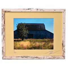 MICHAEL RAY Original Vintage Signed Long Island Landscape Barn Photograph Print