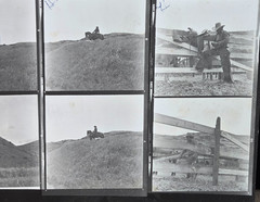 NEWLY FOUND! Hendrickson PHOTO Contact Sheet Proof & Negs COWBOY RIDING HORSE
