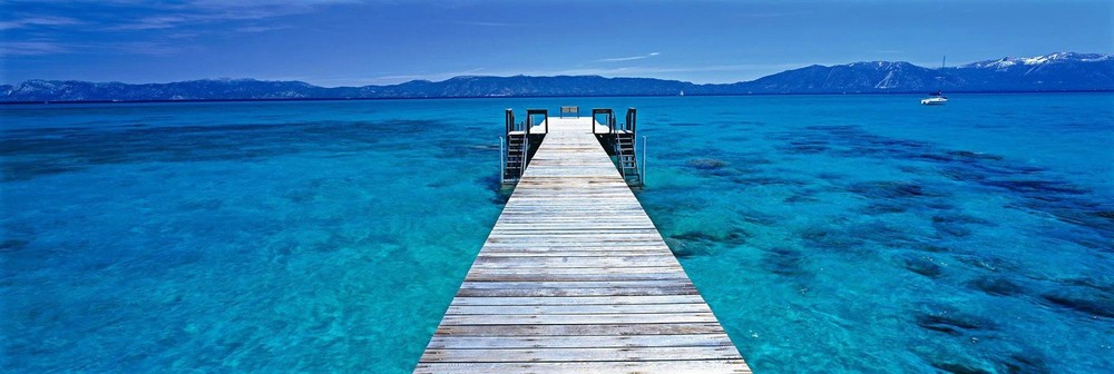 Peter Lik «Tahoe Jetty» Lake Tahoe 1.5M Framed Picture w/ COA