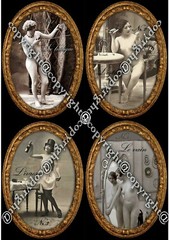 antique tarot card cards deck rare erotic art vintage brothel cartomancy oracle