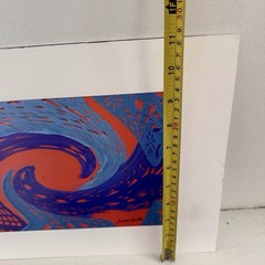 Photographic Art Abstract Print Paper Banner By Sally Anata Matted 15×11 Colors