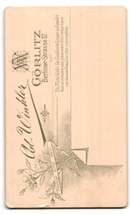 Photograph Ad. Winkler, Görlitz, Berliner Straße 12, Young Soldier in Uniform M