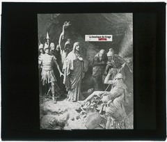 The Arrest Of Jesus, Christ, Photo Glass Plaque, Black & White, 8.5×10 Cm