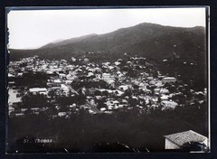 1880 – Saint Thomas City View Caribbean Original Photo Album Album Vintage