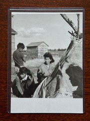 VIVIAN MAIER Original Photograph Native Canadian Community DRAMATIC SHADOW