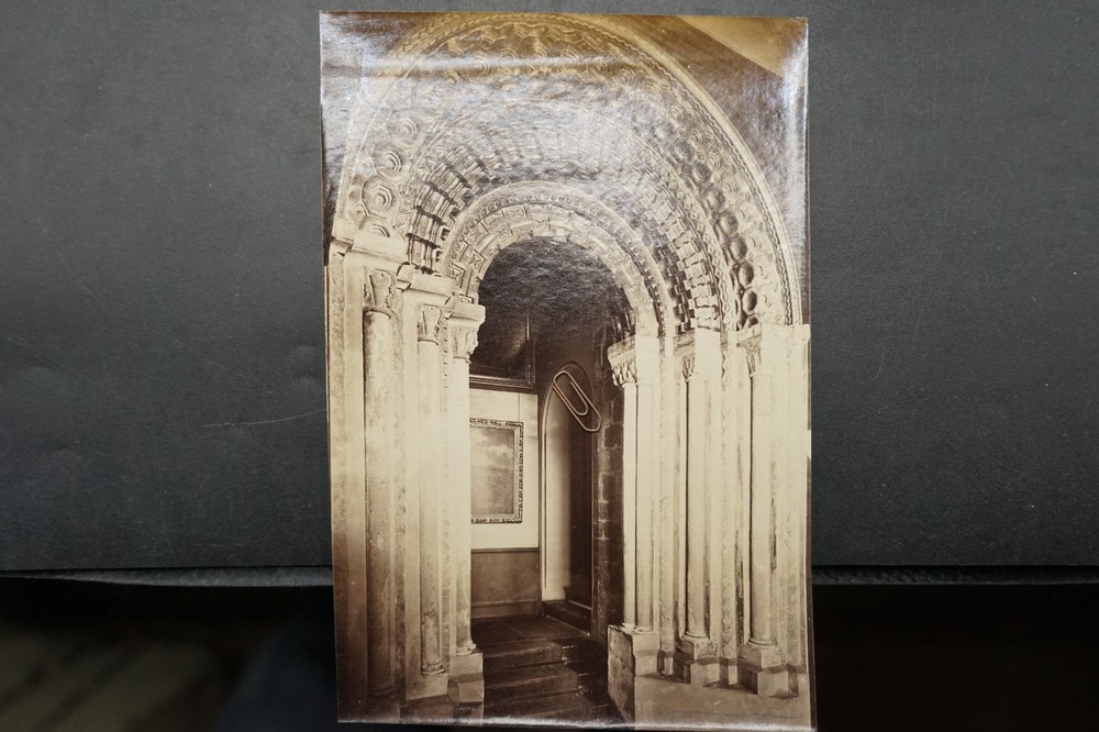 Photo View England Cathedral Durham Church Cathedral Door Entrance Gate Arch Picture Old