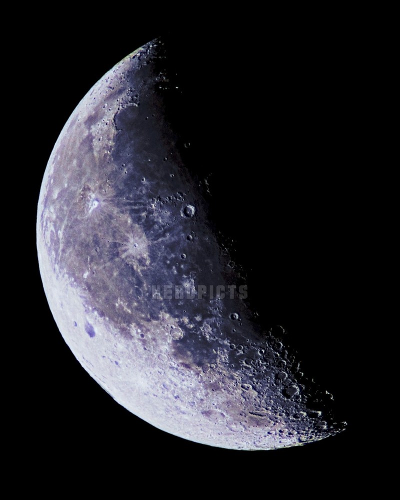 Wall Decor, 8×10 inch 42 Percent Full Moon (Waning Crescent Phase) Print M9904