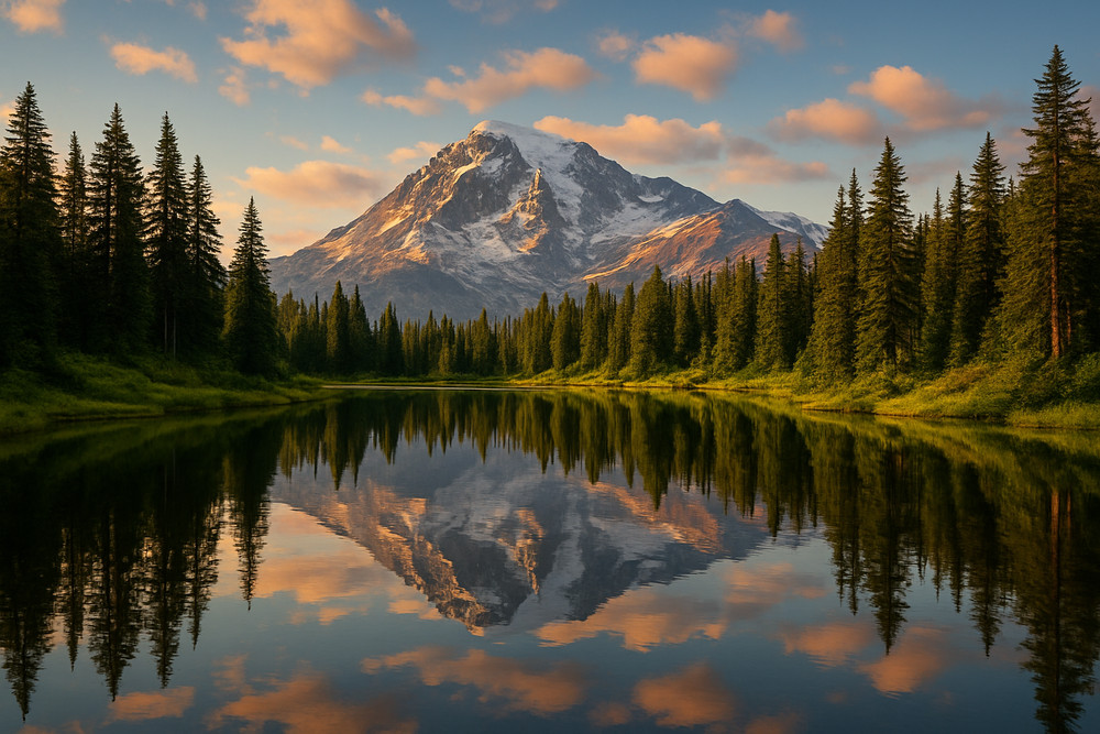 Mountain Lake Landscape Digital Download Wall Art Print Nature Photography Poste