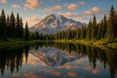 Mountain Lake Landscape Digital Download Wall Art Print Nature Photography Poste