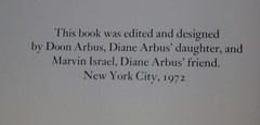 Diane Arbus An Aperture Monograph, Hardback 1972 Edition