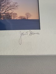 Photography Print By John T Slonina Matted 8×10 Winter Sunrise Through The Trees
