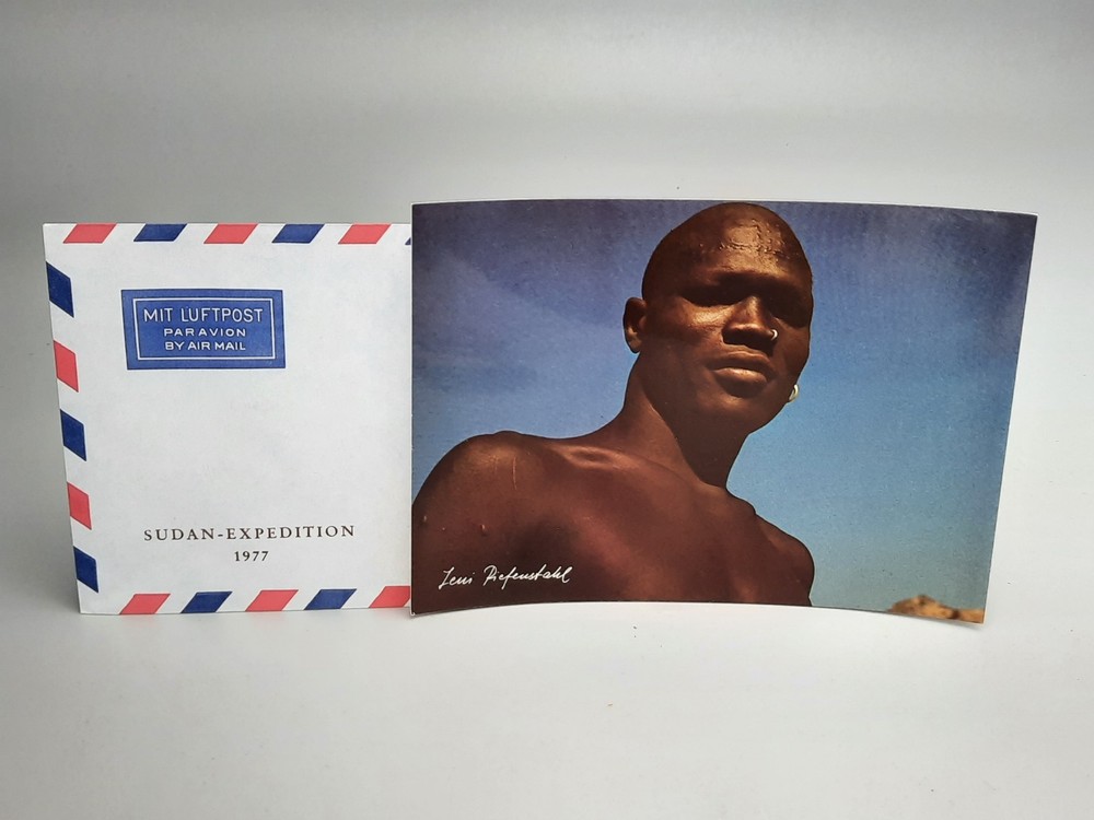 Sudan Expedition 1977 Envelope & Nuba Postcard – From Leni Riefenstahl Estate