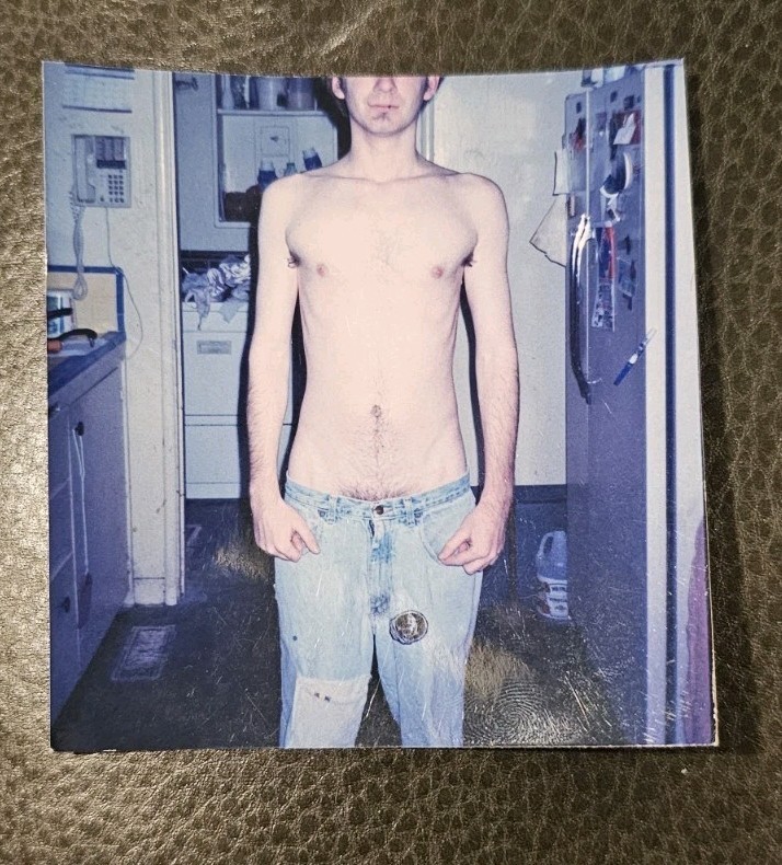 3 3/8″ X 3 5/8″ Snapshot Photograph Man Shirtless Gay Interest Sexy LGBTQ+ (BF)