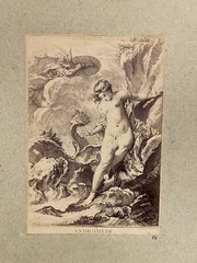 Curiosa Albumen Photograph Engraving François Boucher A. Calavas Paris 1875
