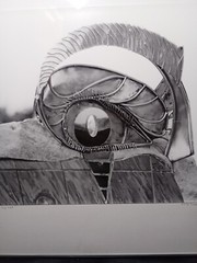 Black and white matted Original 9.5″ x 7.5″ art photo in 16″x12.25″ frame OOAK