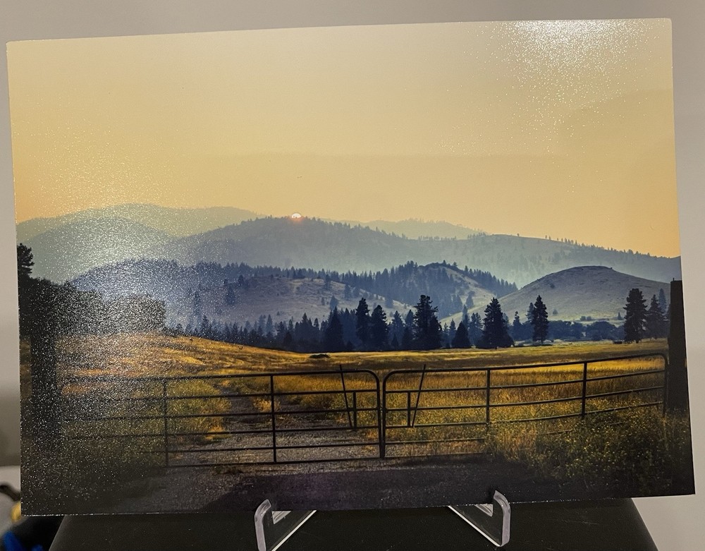 Western Photography Print Picture of Mountains Or Hills in Golden Sunlight Lara