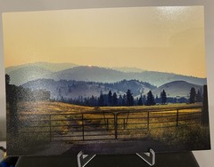 Western Photography Print Picture of Mountains Or Hills in Golden Sunlight Lara