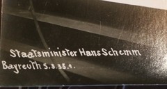 Old Photo Layout – Minister of State Schemm – Bayreuth 1935