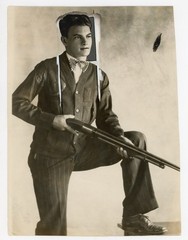 Julius Petty Trap Shooting Paul J. Firmann Press Photo US History 1929