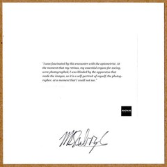 SIGNED MIKHAEL SUBOTZKY RETINAL SELF-PORTRAIT LEFT EYE LTD 6 x 6 MAGNUM PRINT