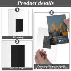 Wenqik 150 Pcs Acrylic Magnetic Picture Frame 4 x 6 Inches Magnetic Photo Fra…