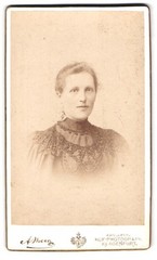 Photograph Alois Beer, Klagenfurt, portrait of a lady CDV/cabinet photo