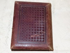 Antique Photo Album for Cabinet Cards, Family and Soldiers, c.1900