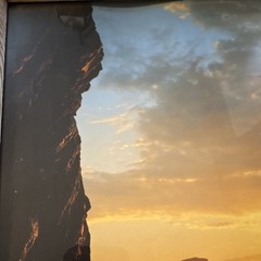 Pacific Coast Sunset Sea Stacks Framed Photograph Coastal Wall Art