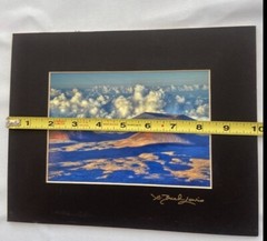 G Brad Lewis Signed Matted Photograph Volcano (No Frame)