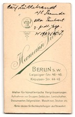 Photography Hermann Tietz, Berlin-SW, Leipziger-Strasse 46-49, portrait elegant