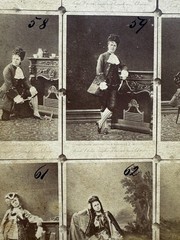 Rare Unusual Photo Cabinet Card Catalog Clara Ziegler 1880s Raschkow Germany