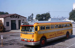 Photo Art Print of Union Pacific Bus 23 at UP East Los Angeles Station Feb 1971