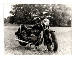 Photo Motorcycle AWO 425 T Simson Motorcycle Vintage Vintage Original Photography