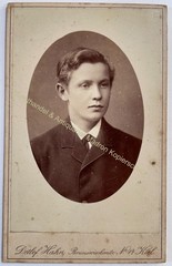 orig. CDV photo photograph man gentleman picture old fashion around 1880 Detlef Hahn Kiel