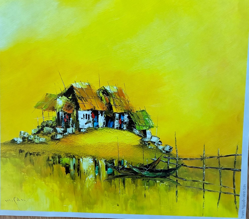 Son Minh Nguyen Sunlit Homeland 33x29cm born 1971 VUFA Print